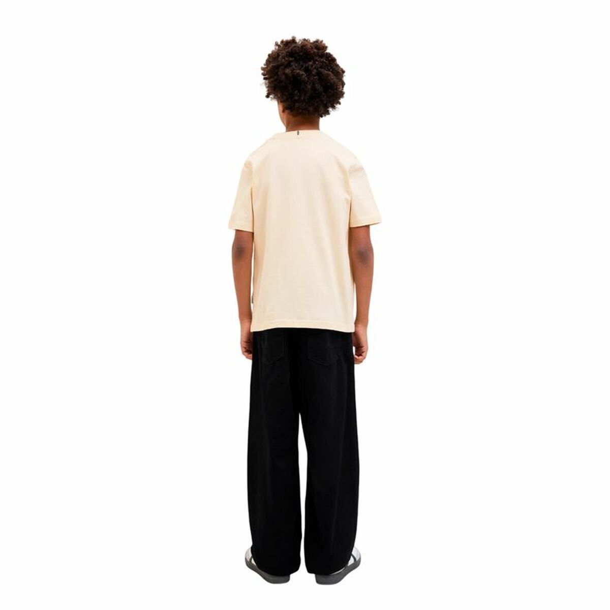 Barn T-shirt med kortärm Jack & Jones Jorfrederiksberg Beige - 3