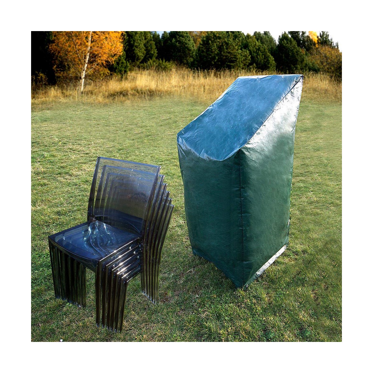 Stol täcka Altadex För stolar Grön Polyetylen 68 x 68 x 110 cm - 10