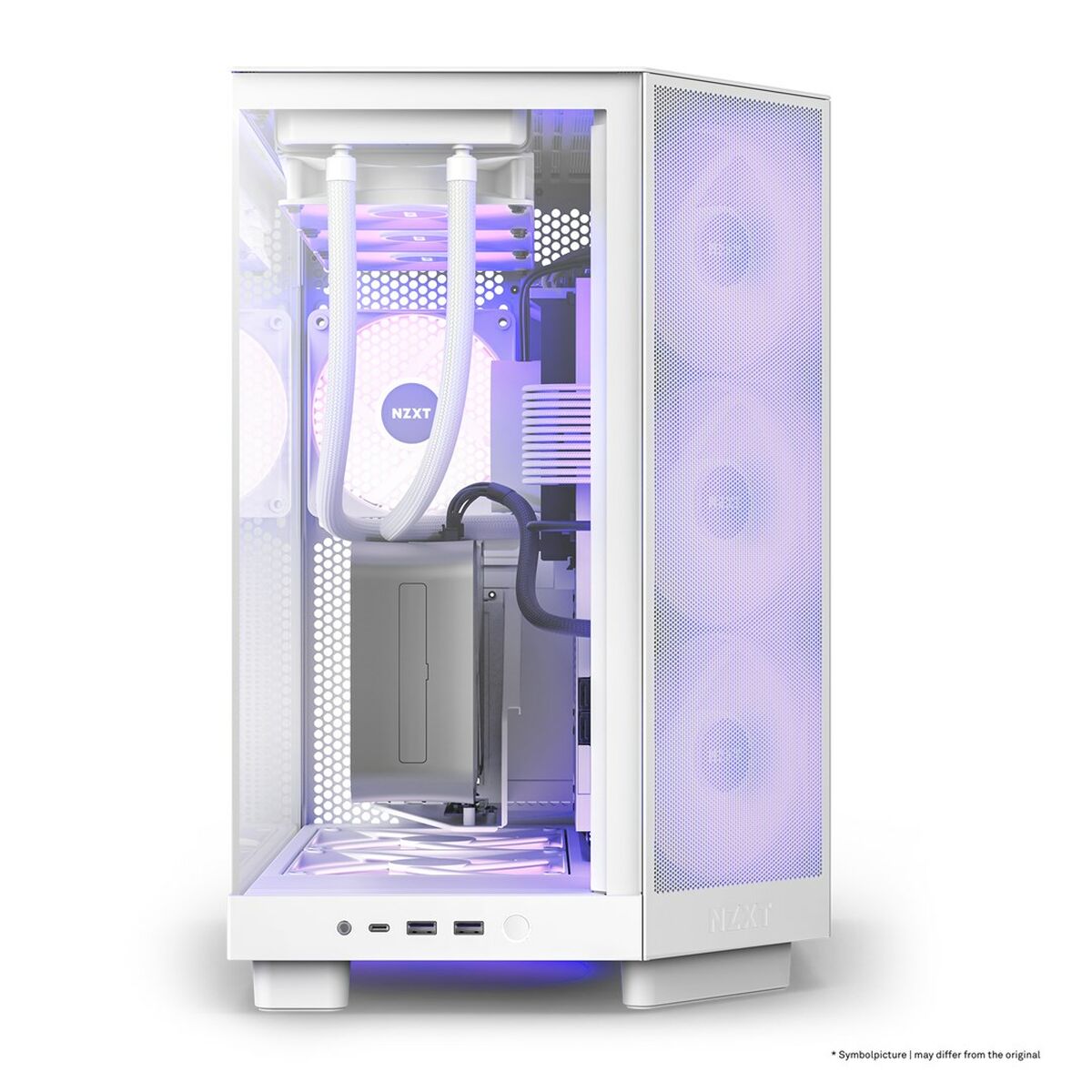 ATX Semitorn NZXT CC-H61FW-R1 Blå Vit Röd Grön - 2