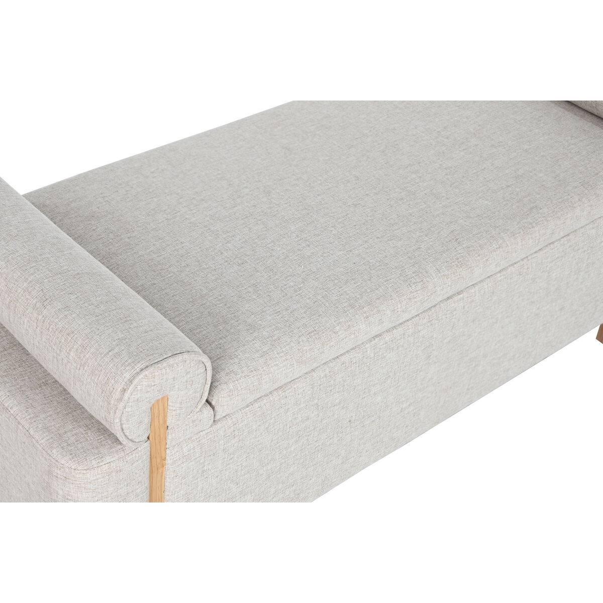 Sittpall Home ESPRIT Beige Gyllene Furu 120 x 45 x 50 cm - 2
