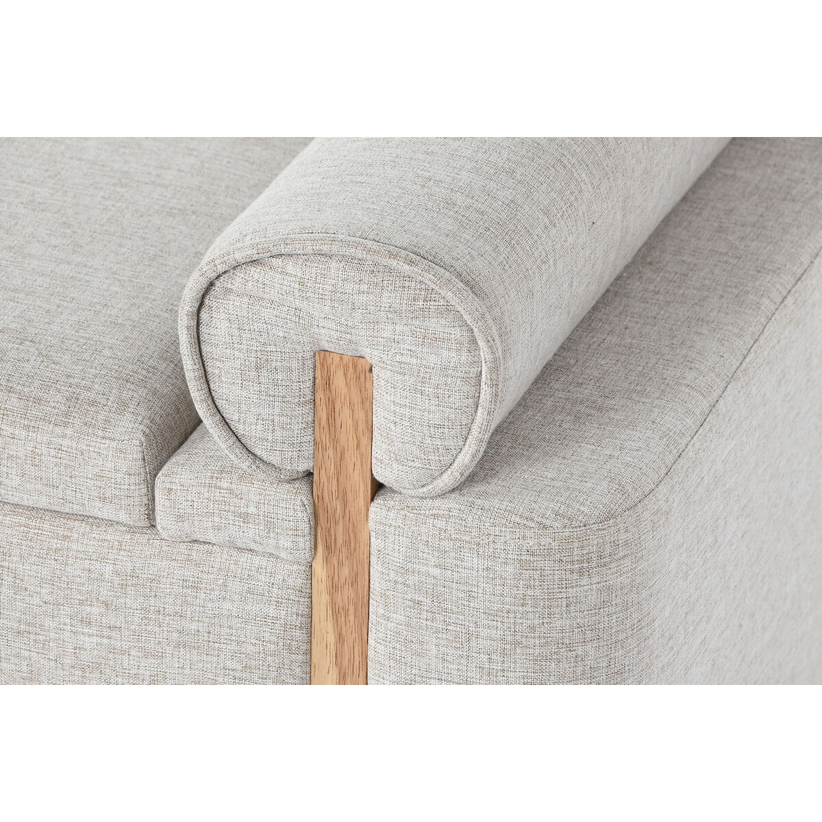 Sittpall Home ESPRIT Beige Gyllene Furu 120 x 45 x 50 cm - 3