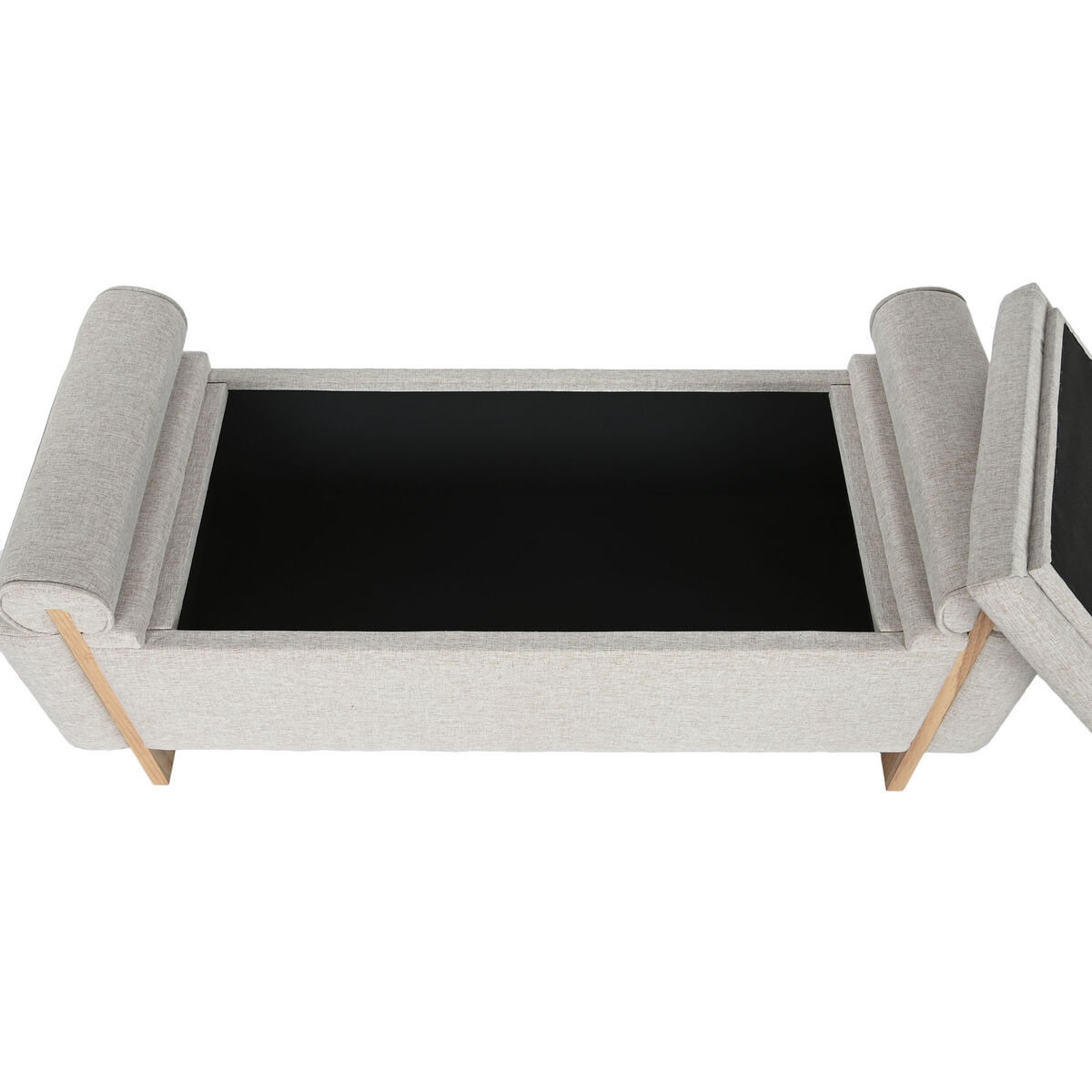 Sittpall Home ESPRIT Beige Gyllene Furu 120 x 45 x 50 cm - 4