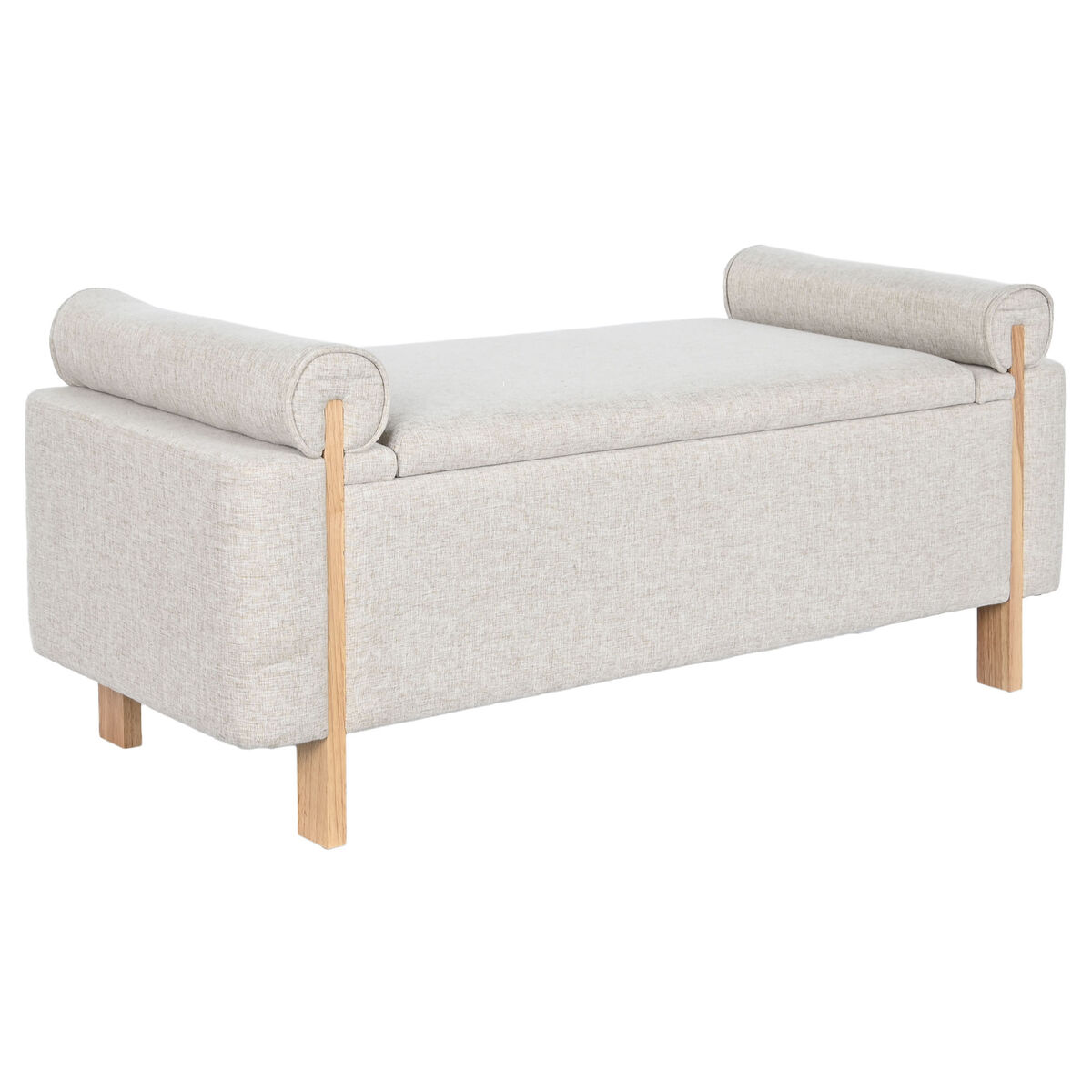 Sittpall Home ESPRIT Beige Gyllene Furu 120 x 45 x 50 cm