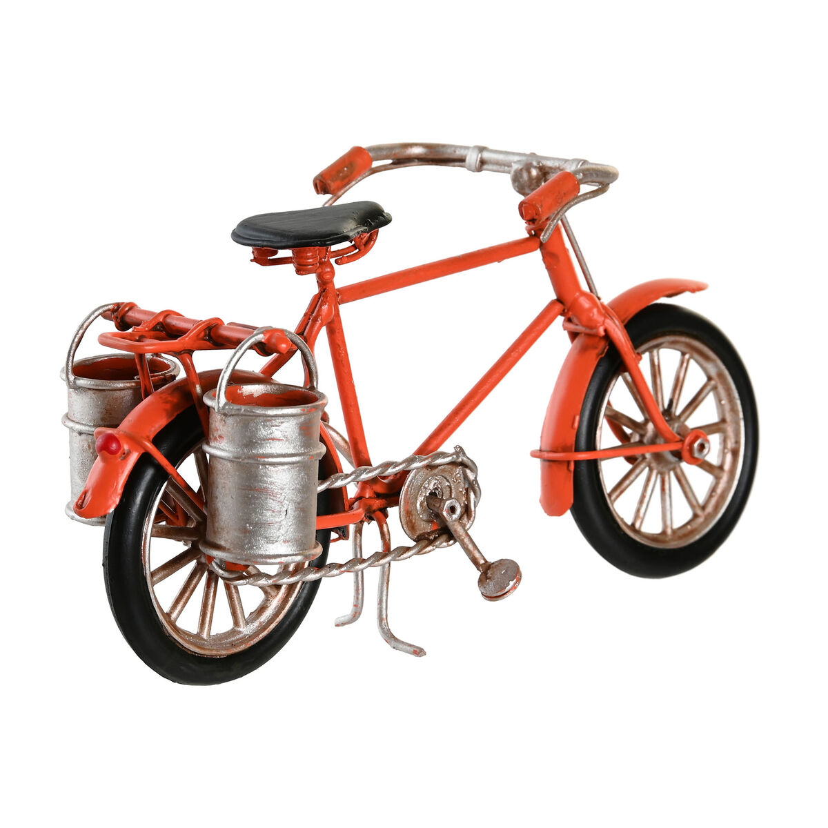 Prydnadsfigur DKD Home Decor Gul Svart Orange Cykel Vintage 16,5 x 5,5 x 9 cm (3 antal) - 2