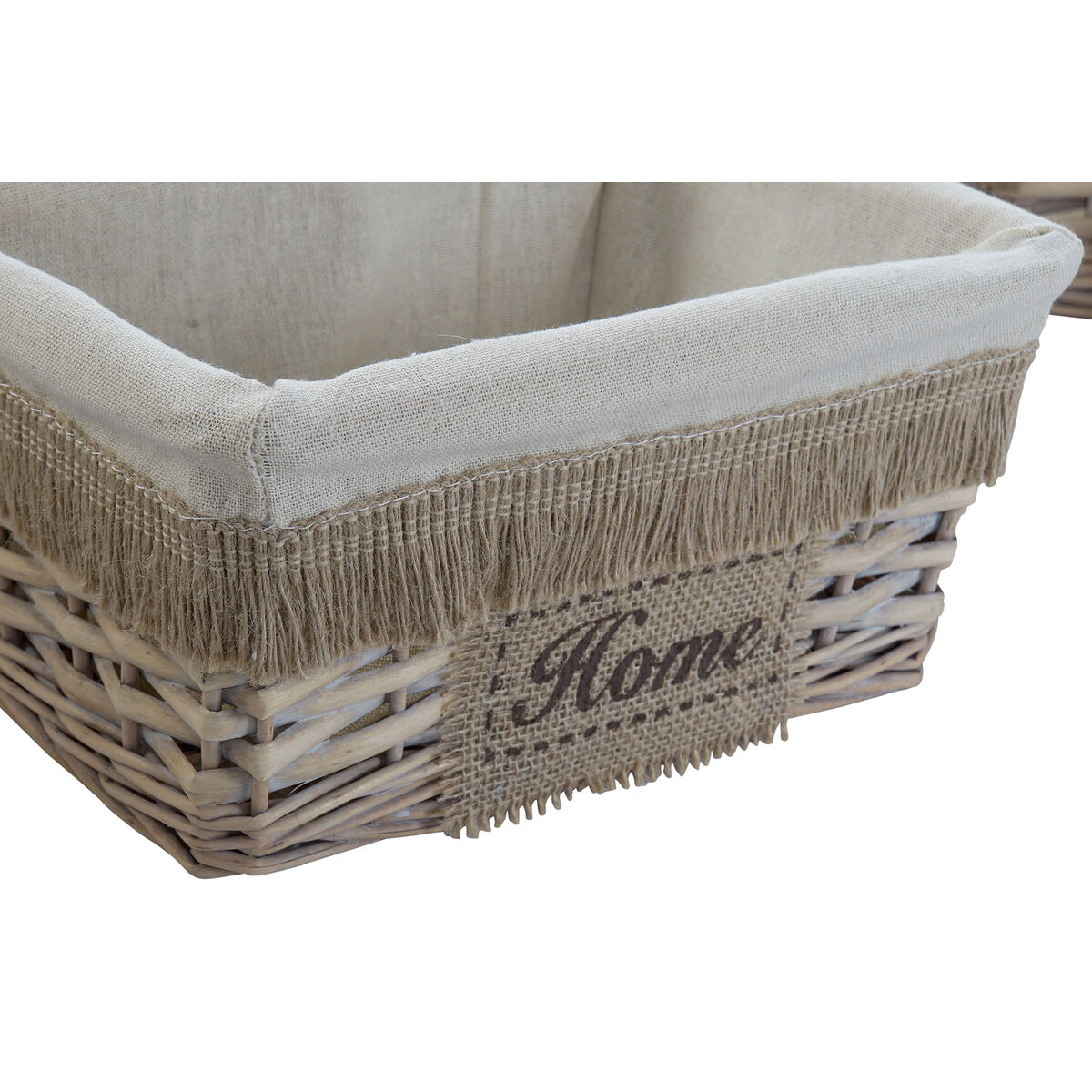 Korg - set Home ESPRIT Brun Naturell 48 x 40 x 22 cm (5 Delar) - 2