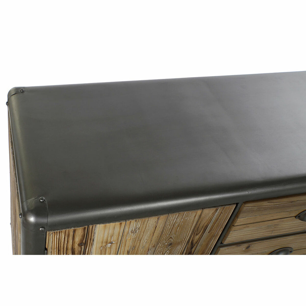 Skänk DKD Home Decor MB-171204 144 x 45 x 75 cm Gran Naturell Metall Ljusgrå - 19