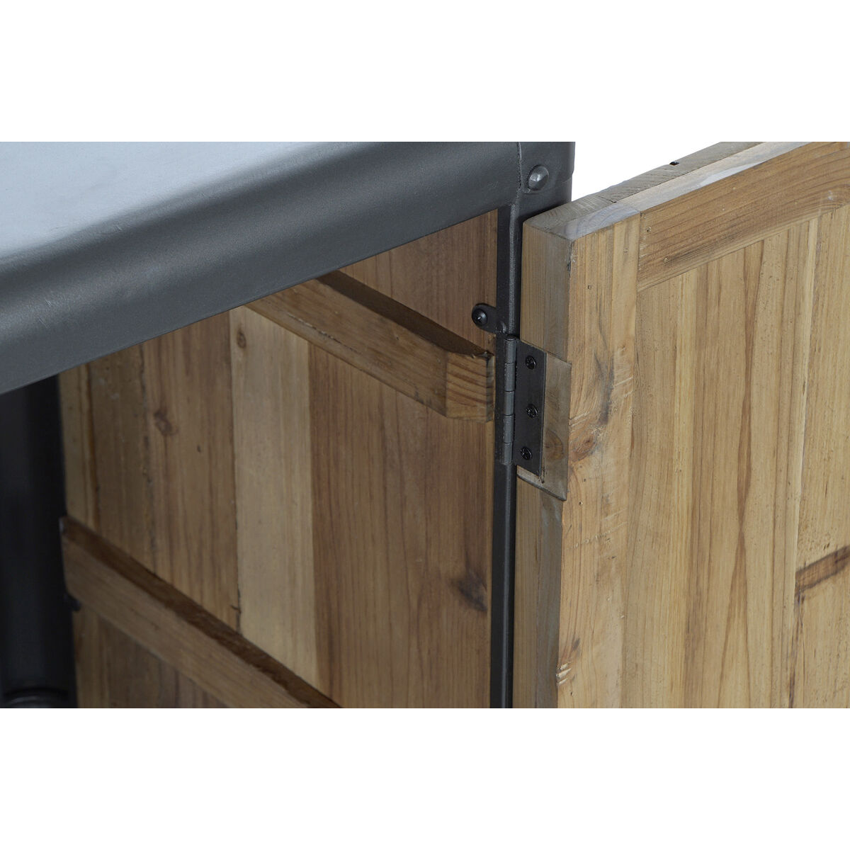 Skänk DKD Home Decor MB-171204 144 x 45 x 75 cm Gran Naturell Metall Ljusgrå - 23