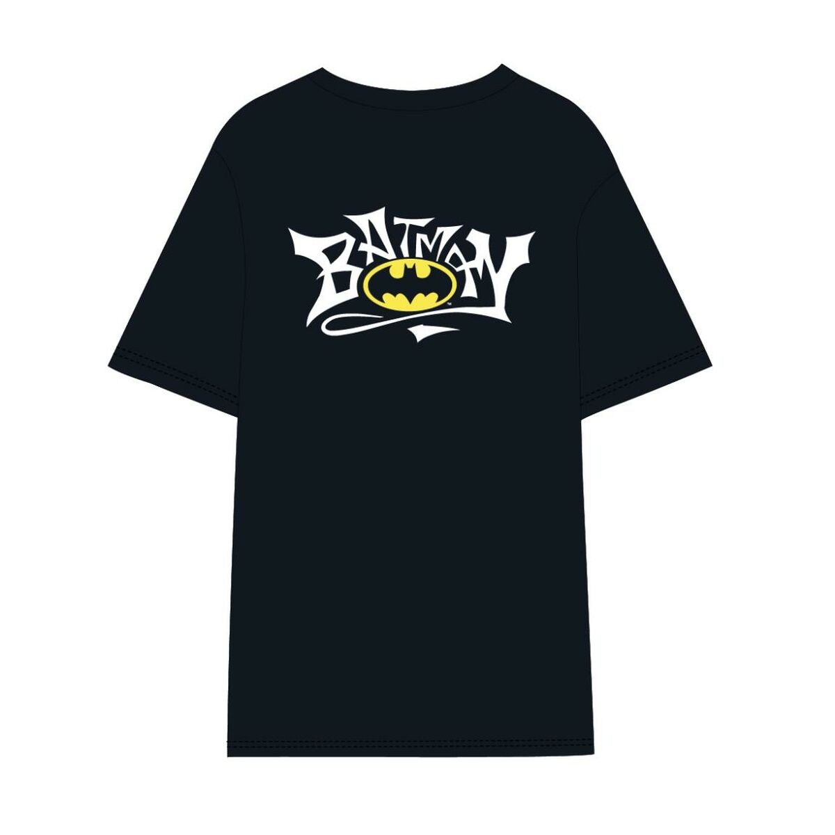 T-shirt med kortärm Herr Batman Svart Vuxna, unisex - 7