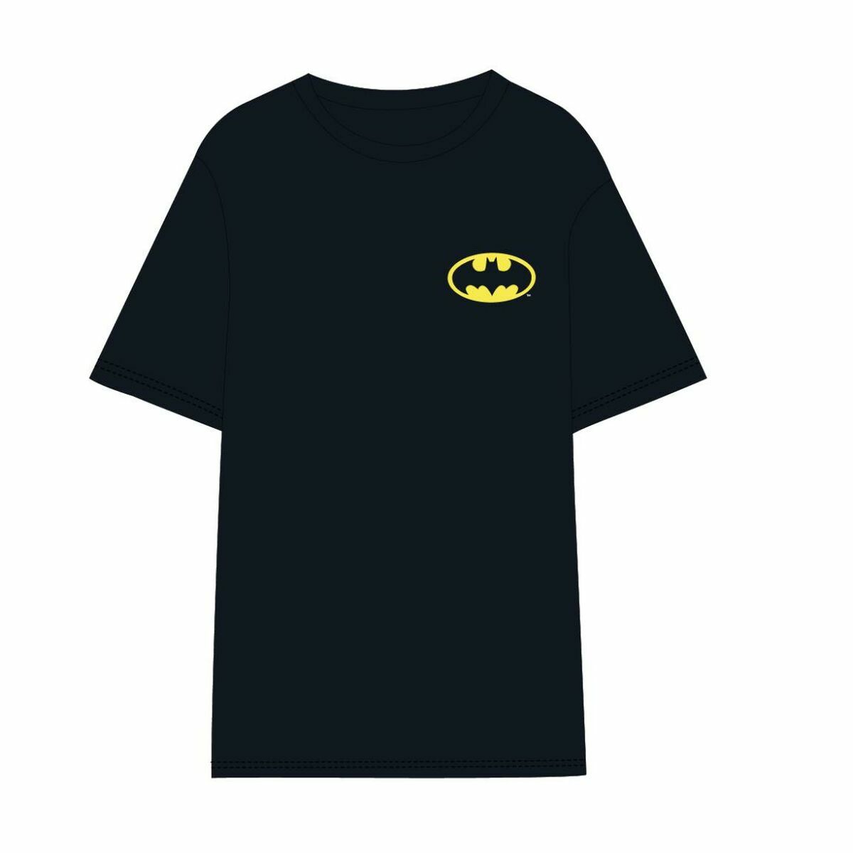 T-shirt med kortärm Herr Batman Svart Vuxna, unisex - 12