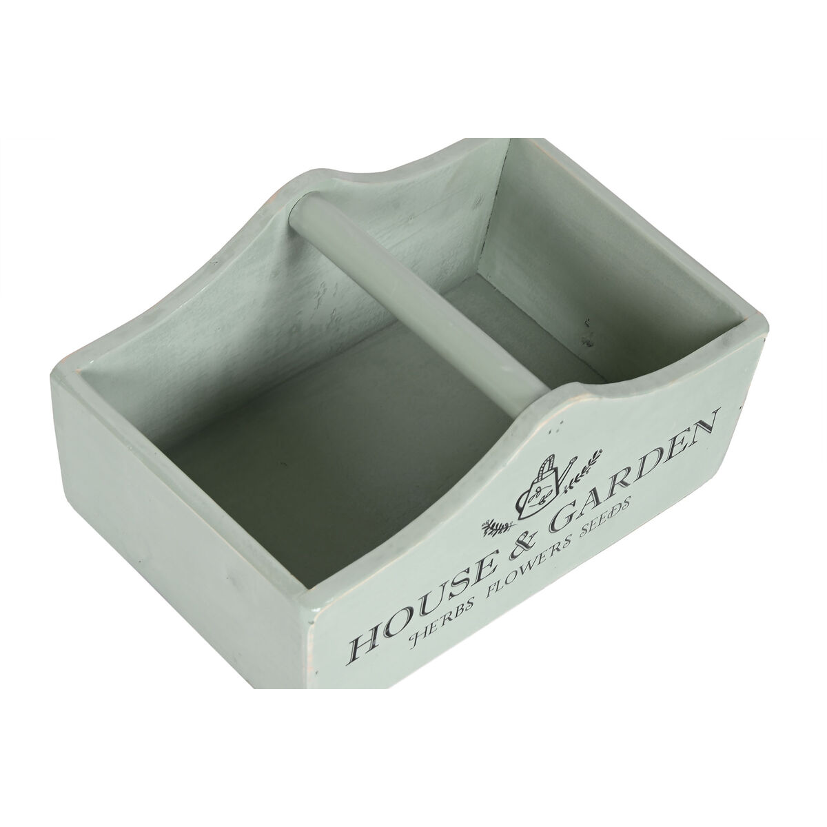 Förvaringslådor Home ESPRIT The Garden Box Grön Granträ 35 x 22 x 18 cm 4 Delar - 3