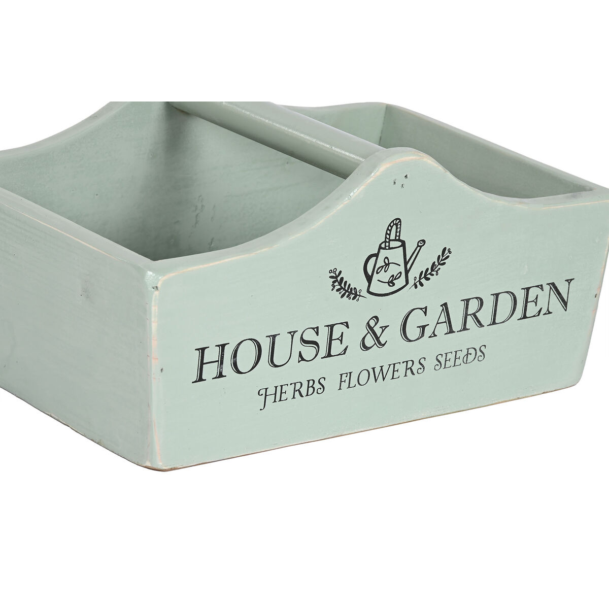Förvaringslådor Home ESPRIT The Garden Box Grön Granträ 35 x 22 x 18 cm 4 Delar - 2
