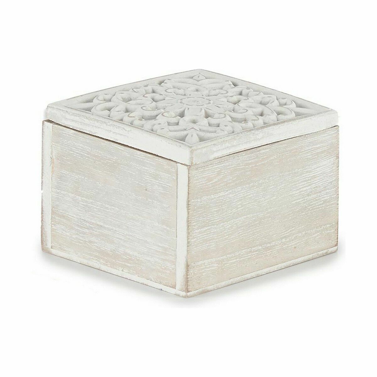 Dekorationslåda Gift Decor Vit Trä Metall (6 antal) - 2