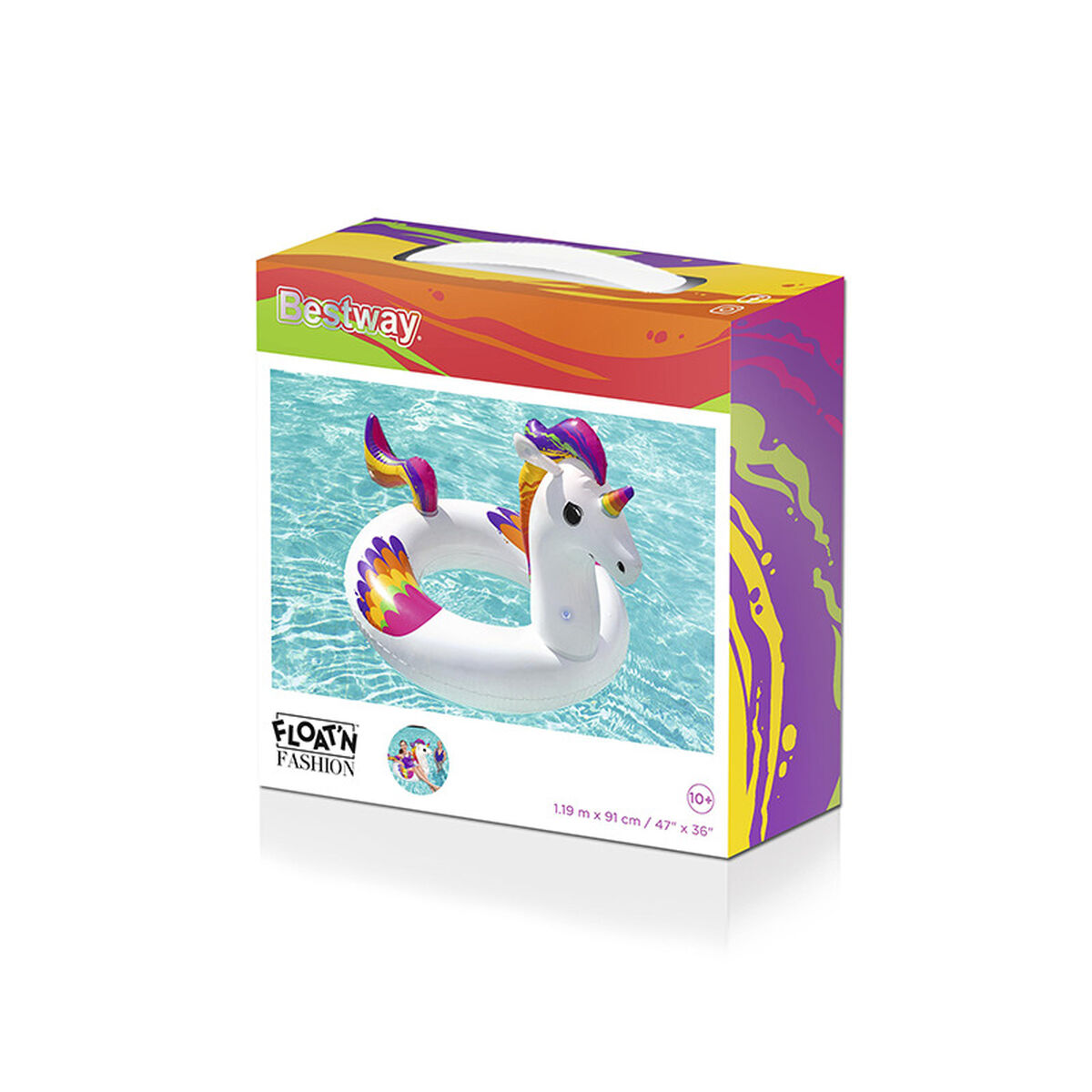 Bestway Uppblåsbar Unicorn Float 119x91 cm +10 År Strand och Pool 36159 - 2