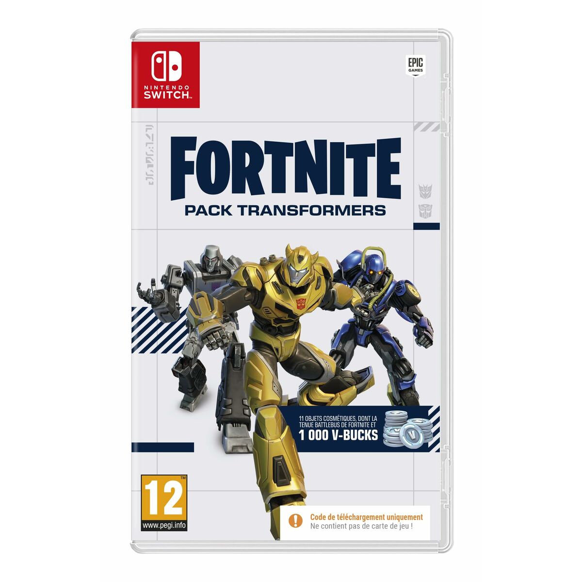 TV-spel för Switch Fortnite Pack Transformers (FR) Nedladdningskod - 9