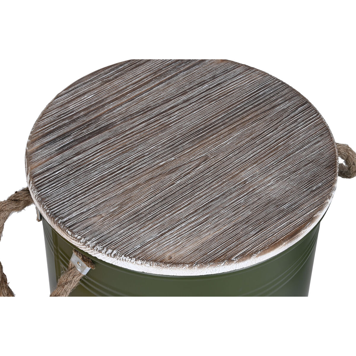 Koffertset Home ESPRIT Metall Granträ 40 x 40 x 52 cm (3 antal) - 2