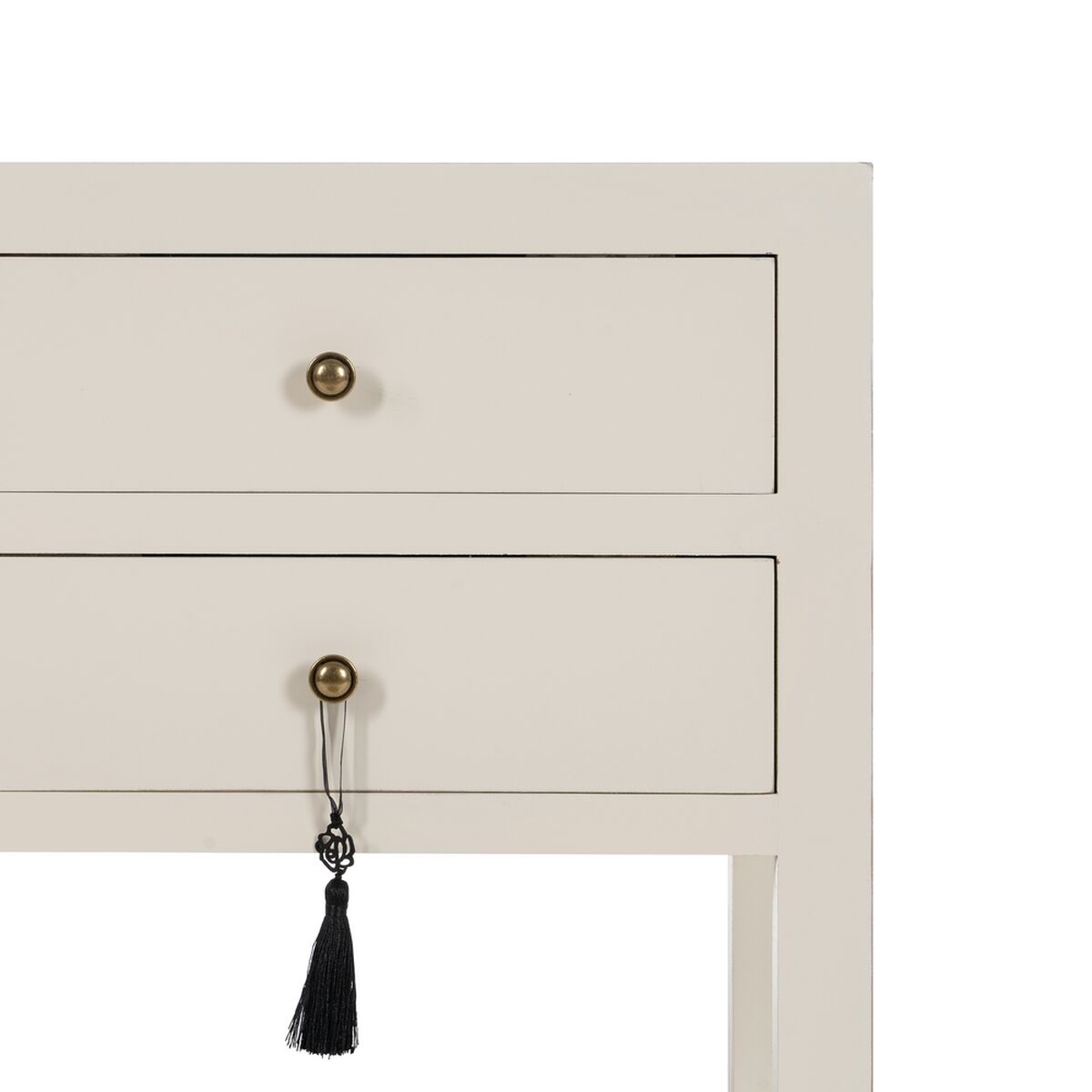 Nattduksbord ORIENT Vit Granträ Trä MDF 45 x 30 x 66 cm - 6