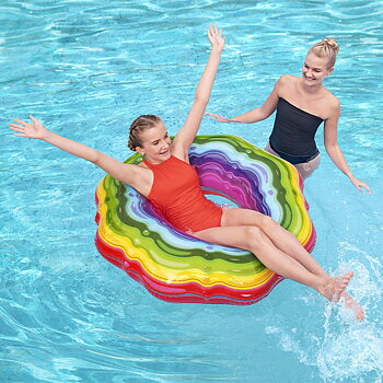 Uppblåsbar flytring Bestway Multicolour
