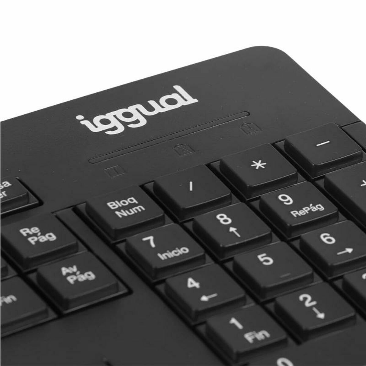 Tangentbord och Mus iggual IGG319277 Svart Qwerty Spanska QWERTY - 3