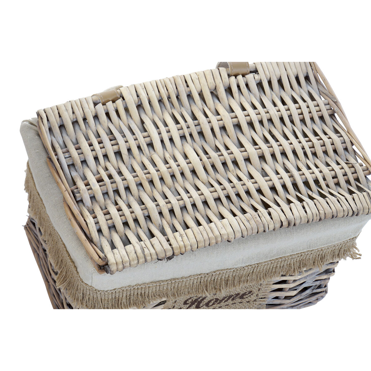 Korg - set Home ESPRIT Brun Naturell 36 x 27 x 25 cm (2 Delar) - 2