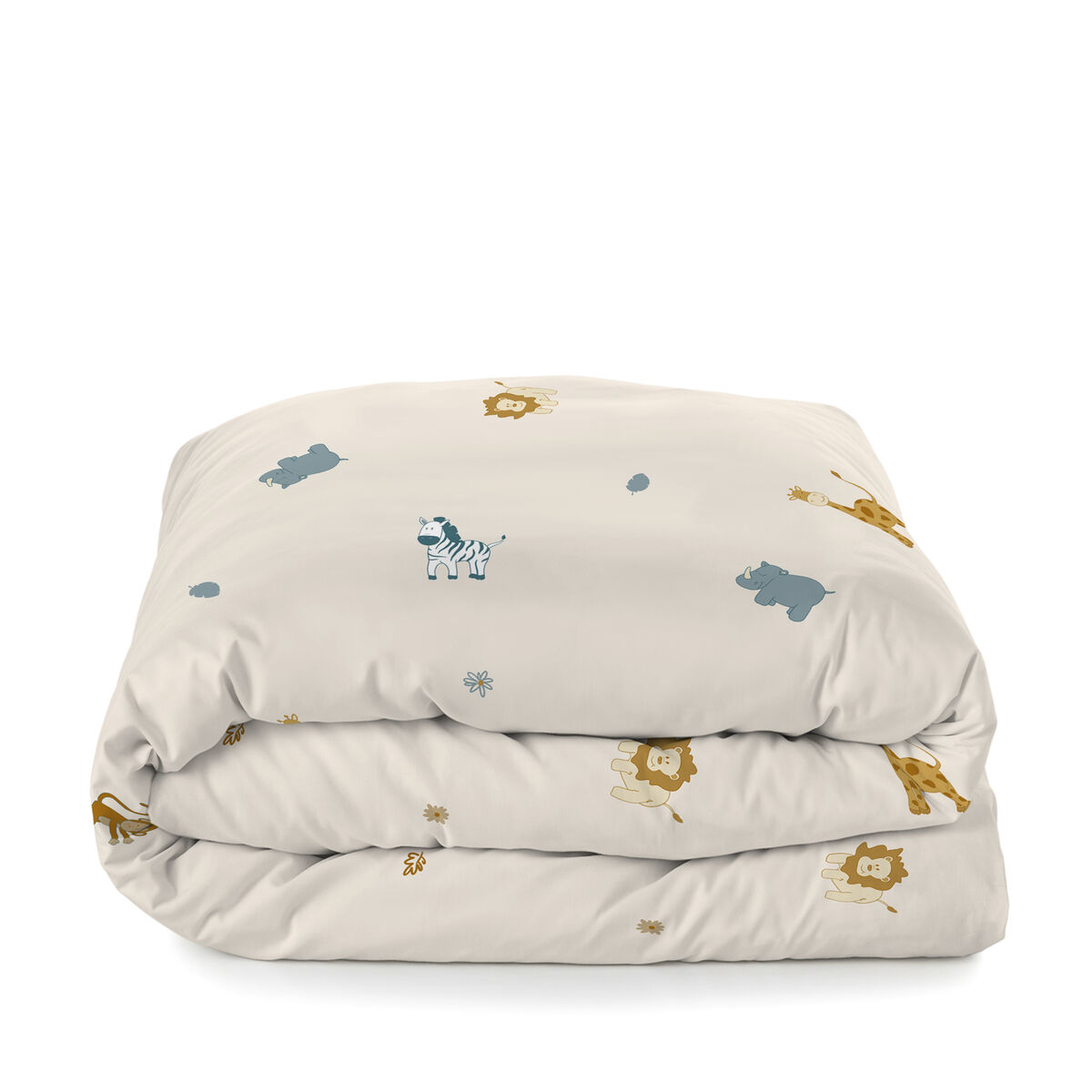 Täckslagsset HappyFriday Mini Animals Multicolour Säng 80 2 Delar - 4