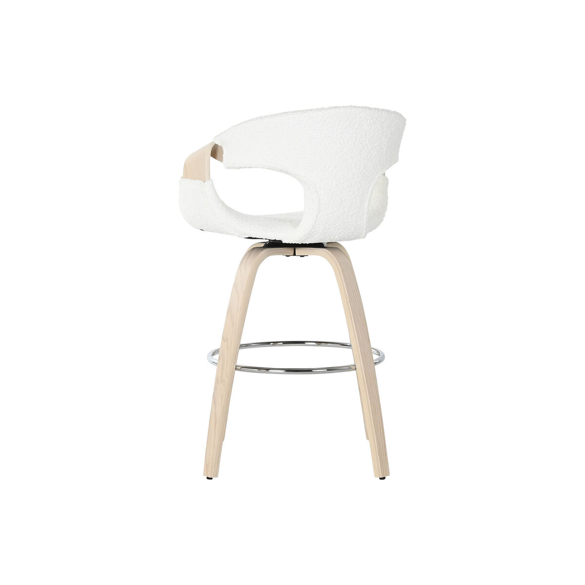 Sittpall Home ESPRIT Vit Trä 55,5 x 52,5 x 92,5 cm - 2