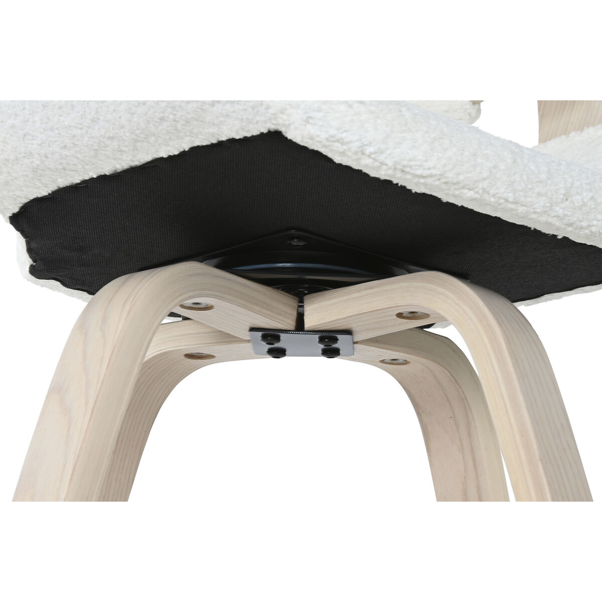 Sittpall Home ESPRIT Vit Trä 55,5 x 52,5 x 92,5 cm - 6