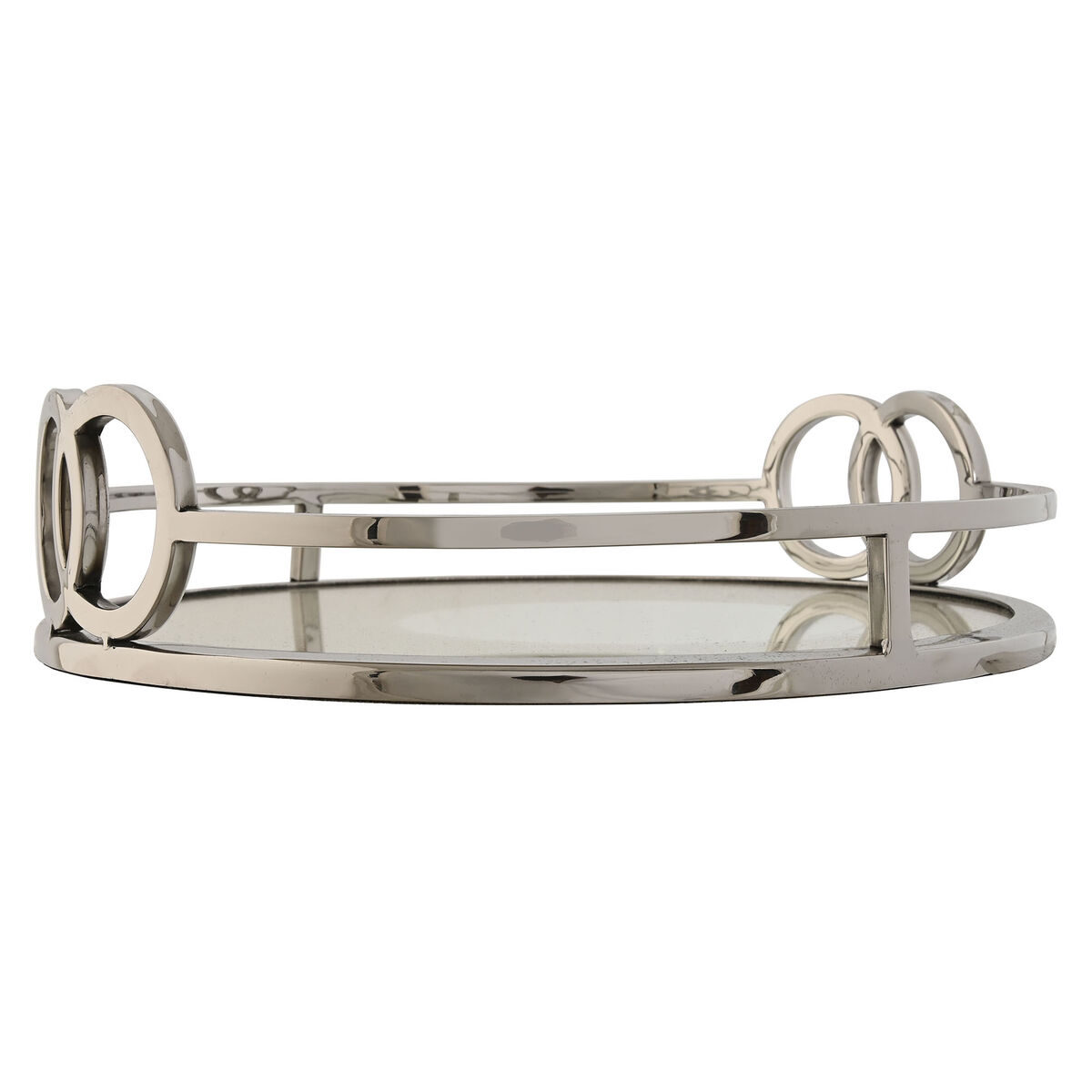 Bricka Home ESPRIT Silvrig Modern 28 x 28 x 7 cm - 3