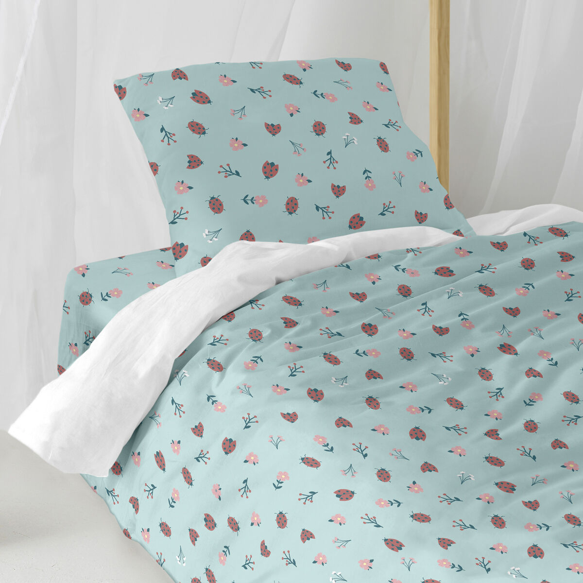 Täckslagsset HappyFriday Mini Catarinas Multicolour Säng 80 2 Delar - 2
