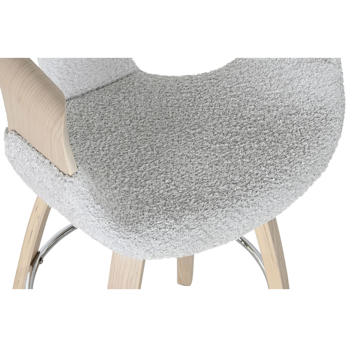 Sittpall Home ESPRIT Grå Trä 55,5 x 52,5 x 92,5 cm - 4
