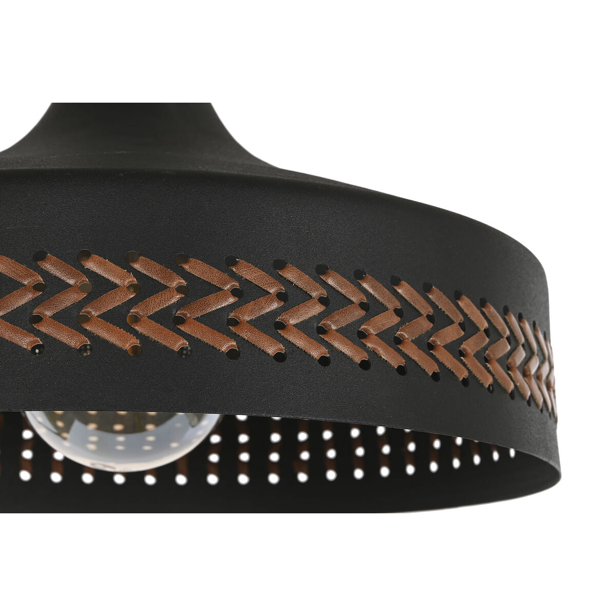 Taklampa DKD Home Decor Brun Svart Kräm Metall 50 W 35 x 35 x 20 cm (2 antal) - 5