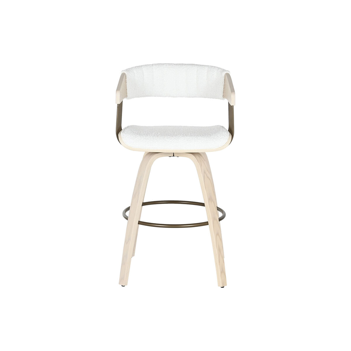 Sittpall Home ESPRIT Vit Trä 51,5 x 47,5 x 94,5 cm - 2