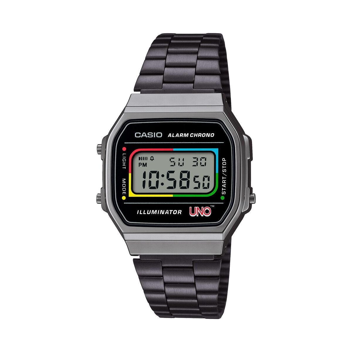 Herrklocka Casio A168WEUC-1AER Svart Grå (Ø 36 mm)