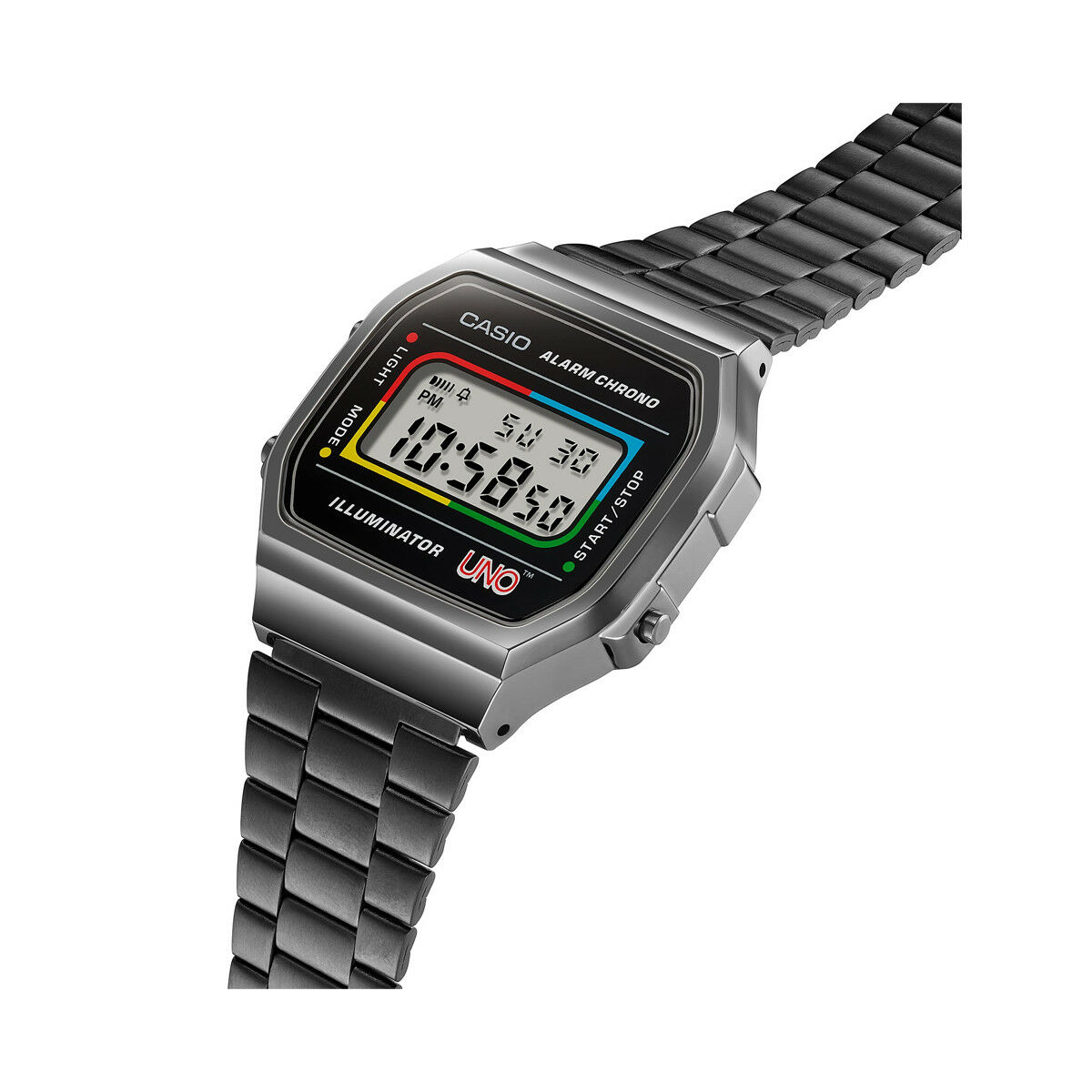Herrklocka Casio A168WEUC-1AER Svart Grå (Ø 36 mm) - 4