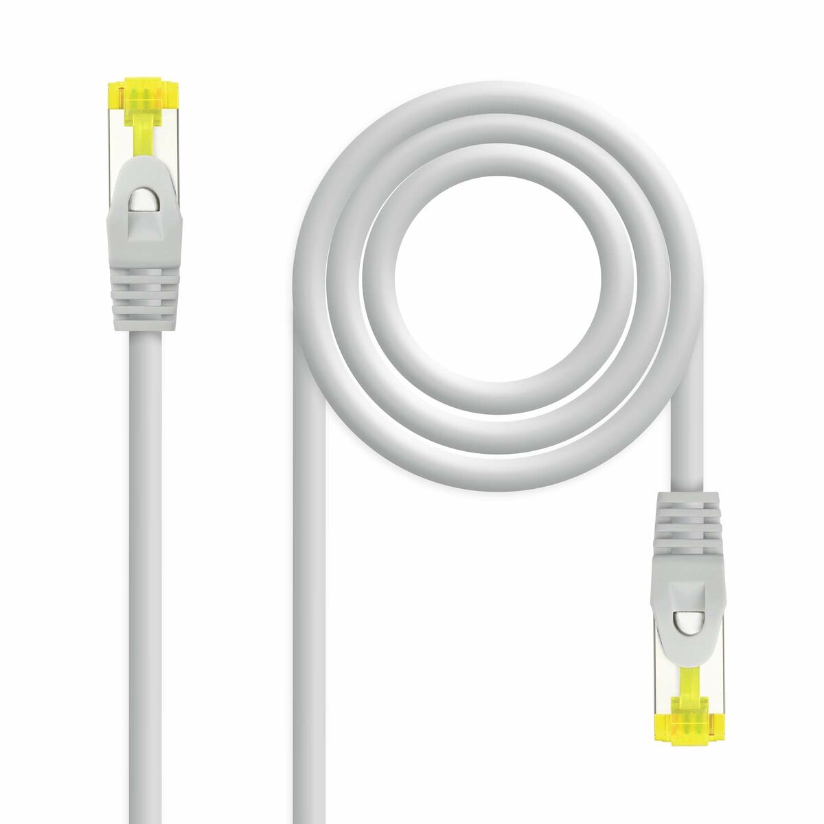 Kabel Kategori 6a SFTP NANOCABLE 10.20.1900-W Vit Grå 7 m - 2