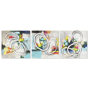 Kanvas DKD Home Decor Furu Kanvas 60 x 2,8 x 60 cm