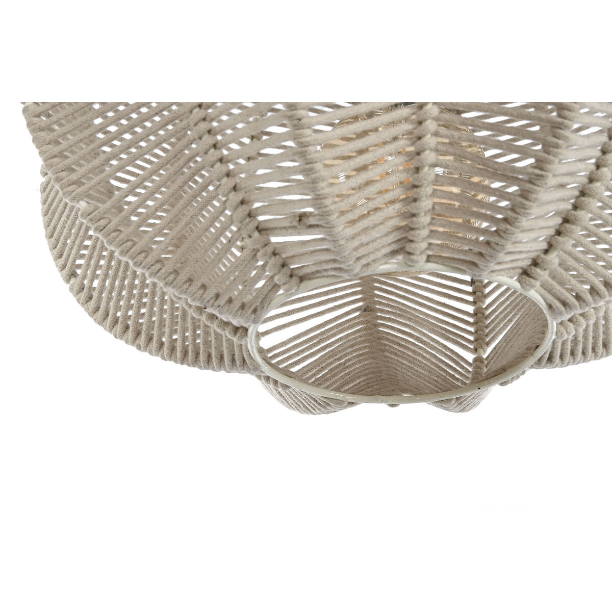 Taklampa Home ESPRIT Beige Snöre 50 W 40 x 40 x 35 cm - 5