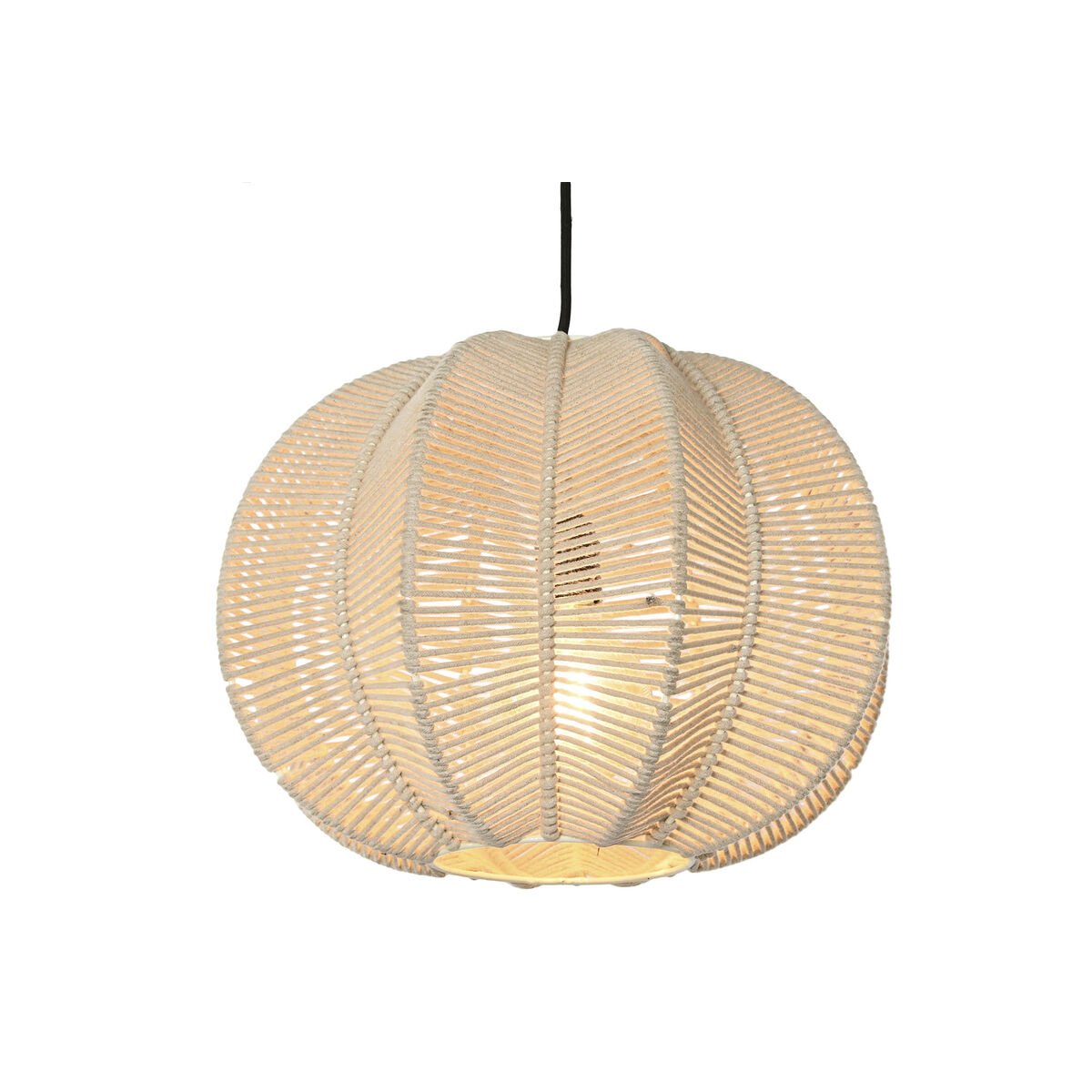 Taklampa Home ESPRIT Beige Snöre 50 W 40 x 40 x 35 cm - 2