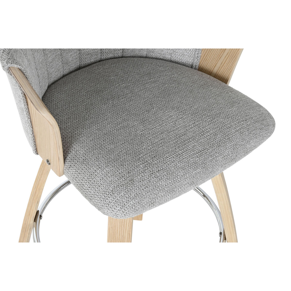 Sittpall Home ESPRIT Grå Trä 58 x 56 x 86 cm - 3