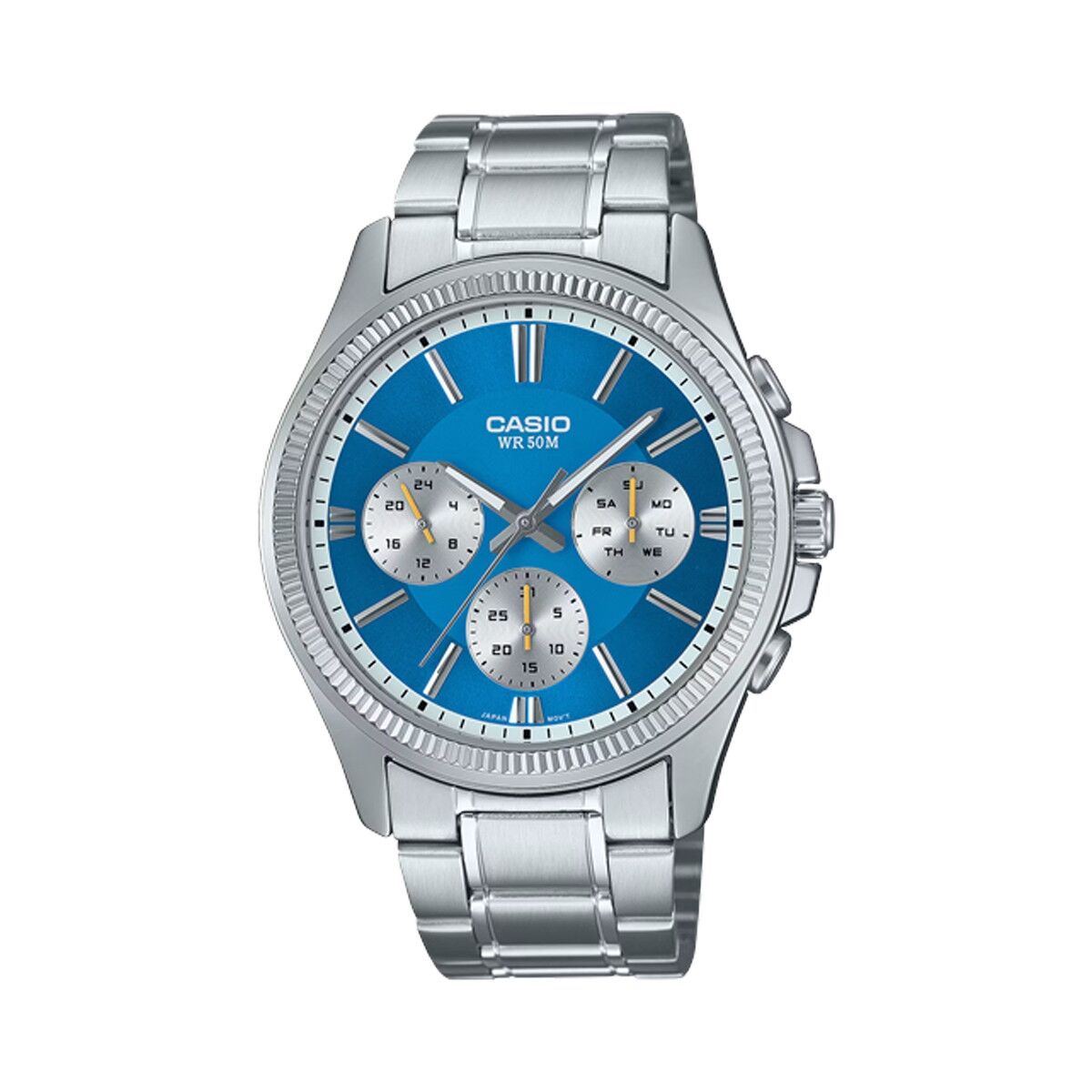 Herrklocka Casio DAY DATE MULTIFUNCTION Silvrig (Ø 43,5 mm) (Ø 43,8 mm)