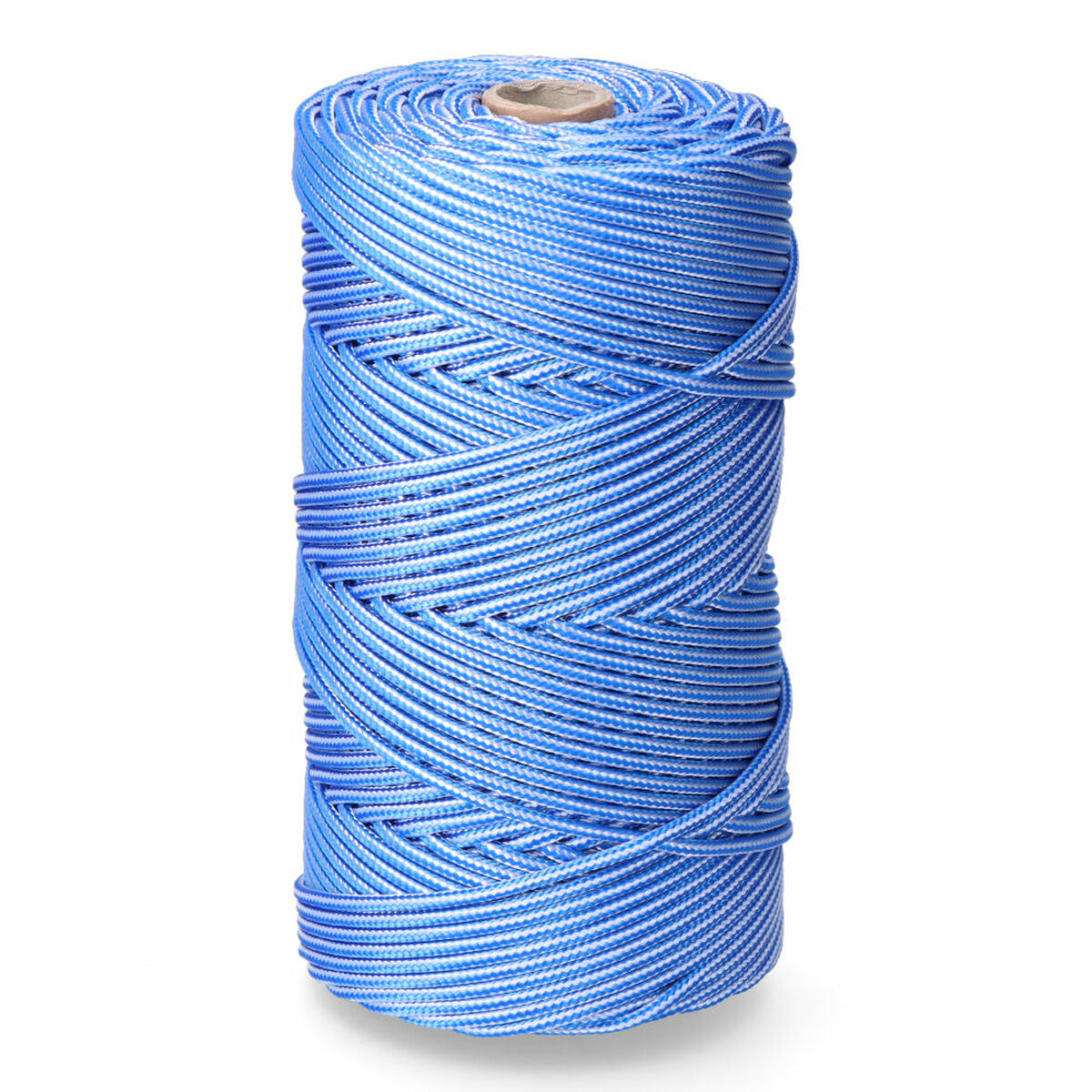 Skosnöre EDM 87913 Blå Vit polypropen 5 mm x 200 m Flätning