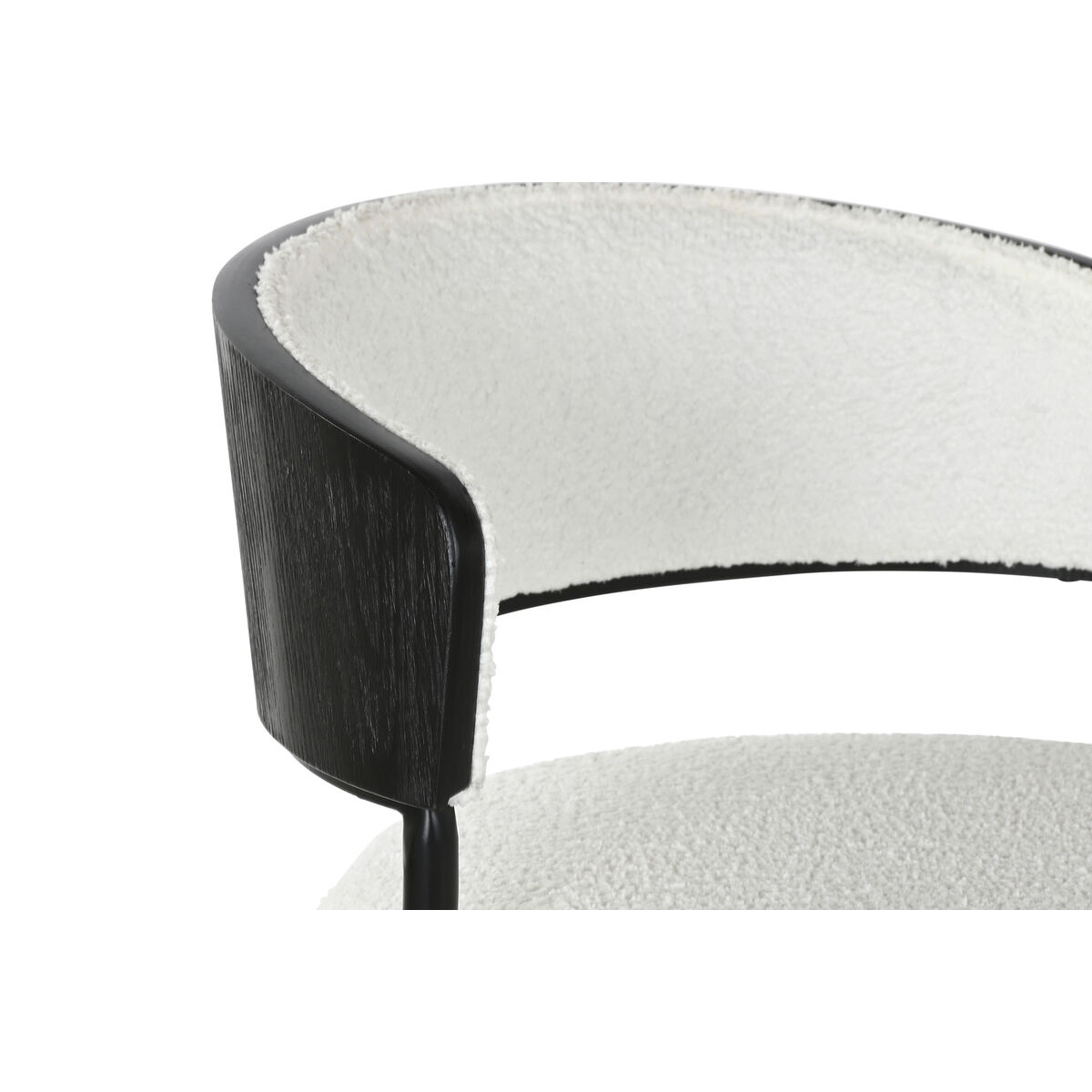 Sittpall Home ESPRIT Vit Metall 48,5 x 48 x 83,5 cm - 4