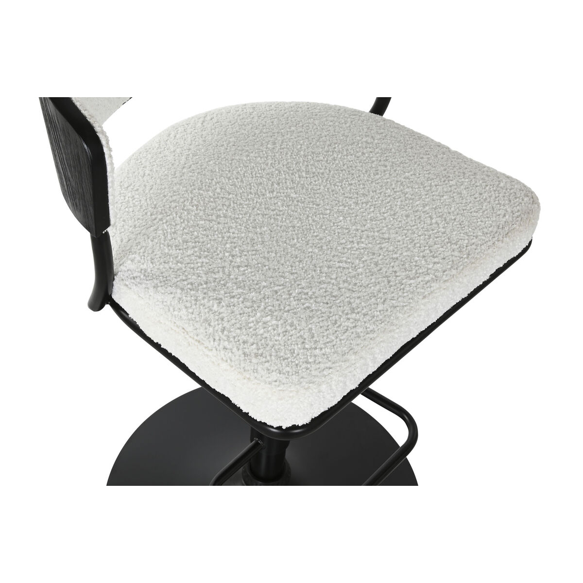 Sittpall Home ESPRIT Vit Metall 48,5 x 48 x 83,5 cm - 2