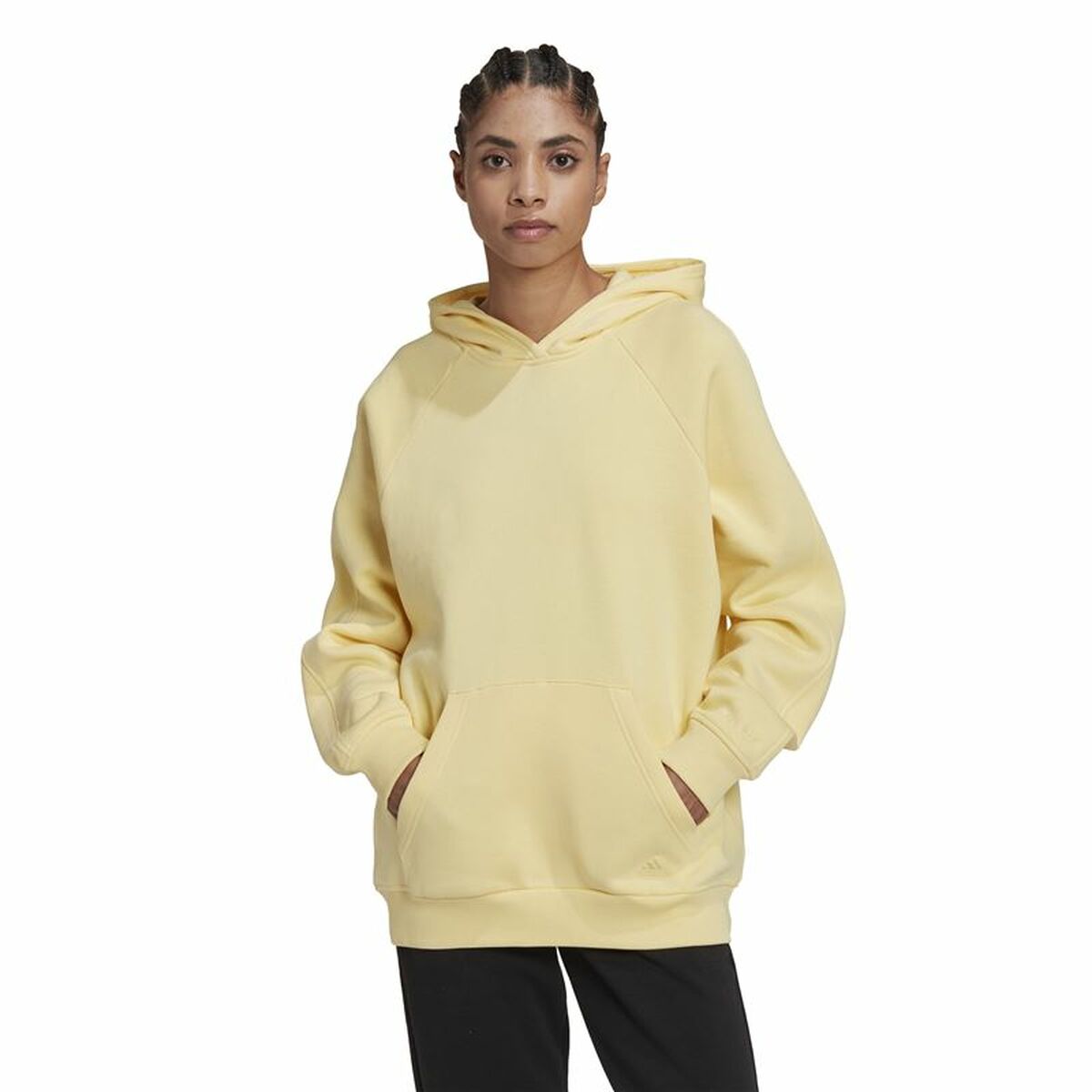 Tröja med huva Dam Adidas ALL SZN Boyfriend  Multicolour - 7