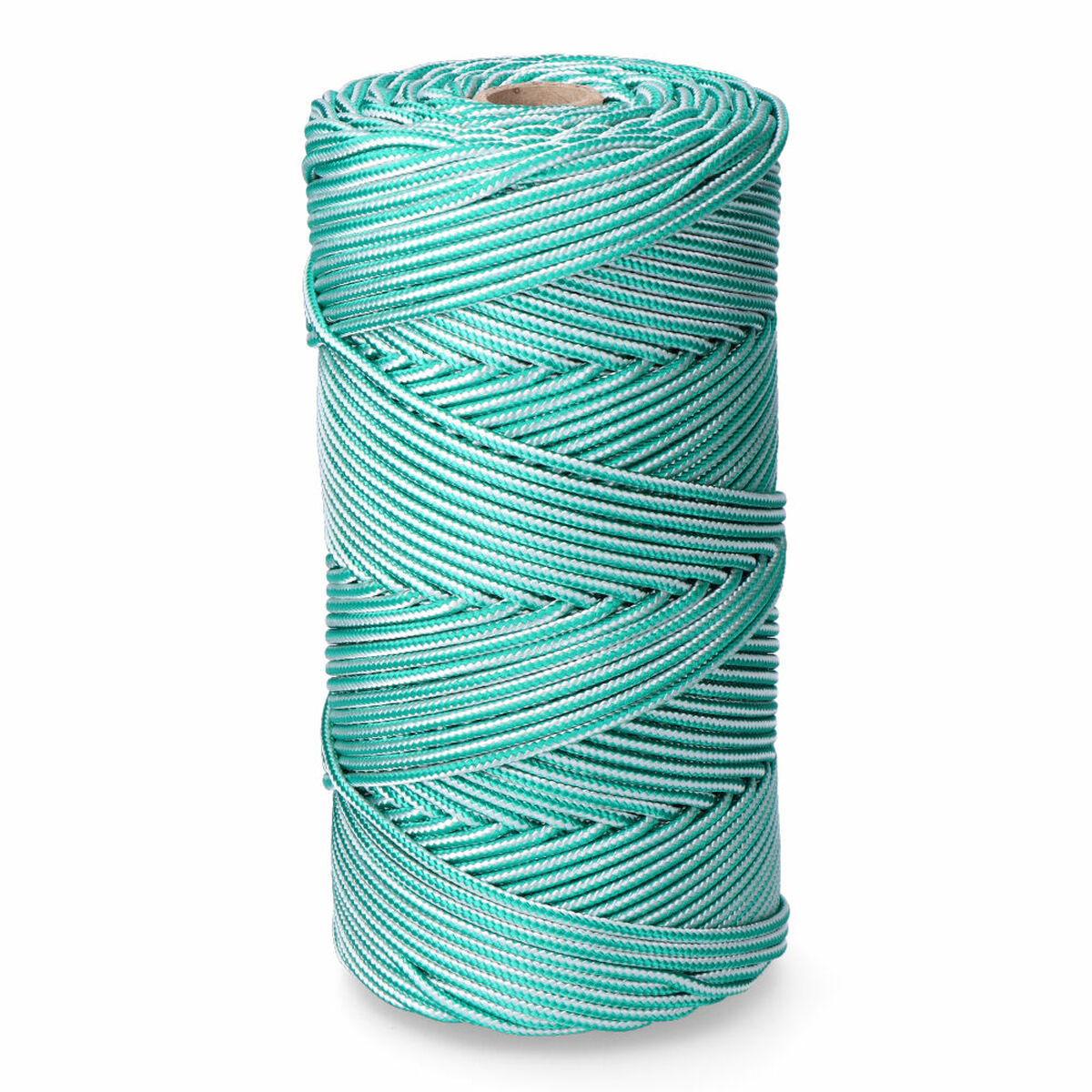 Skosnöre EDM 87914 Vit Grön polypropen 5 mm x 200 m Flätning