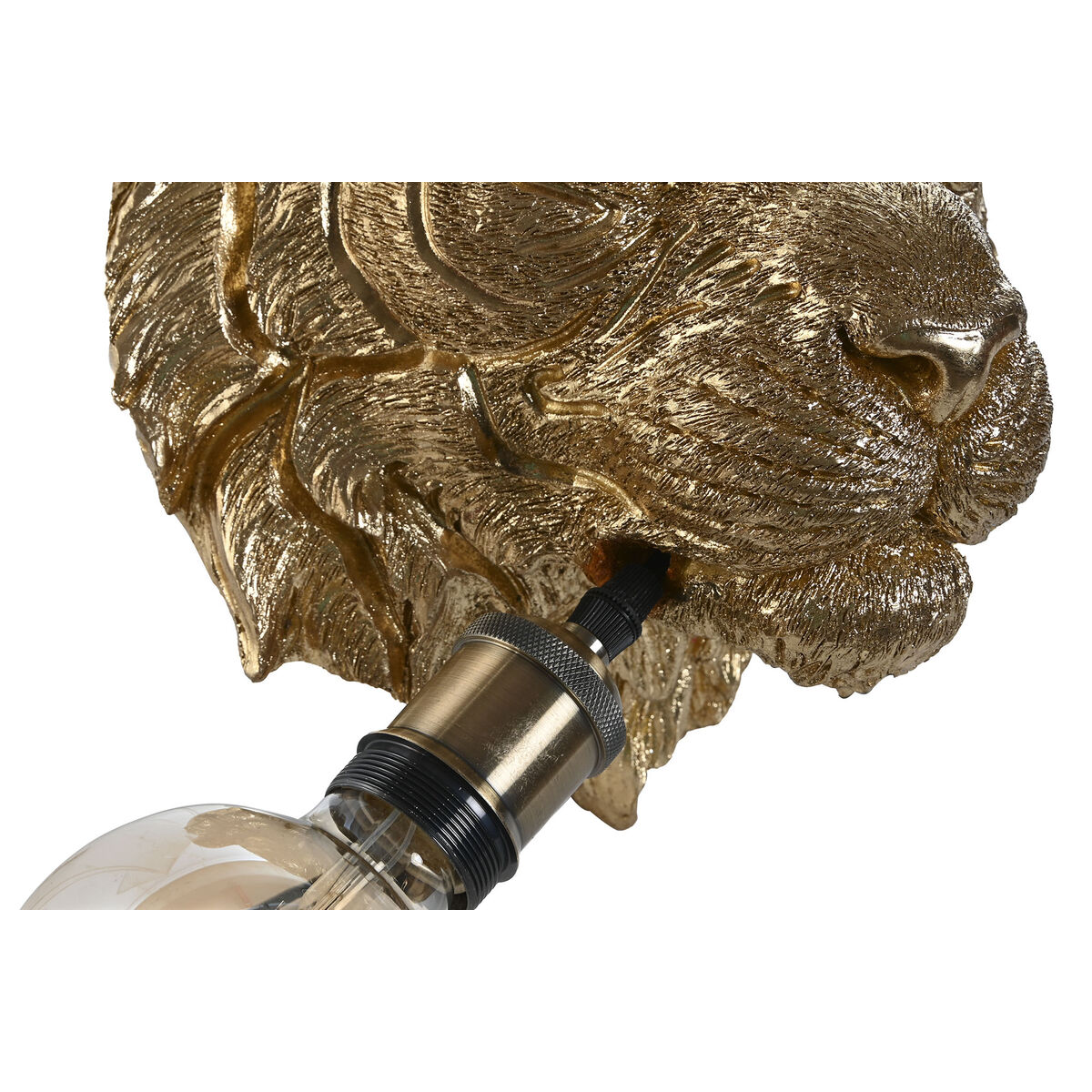 Vägglampa Home ESPRIT Gyllene Harts 50 W Kolonial Tiger 220 V 27,5 x 20,5 x 27 cm - 6