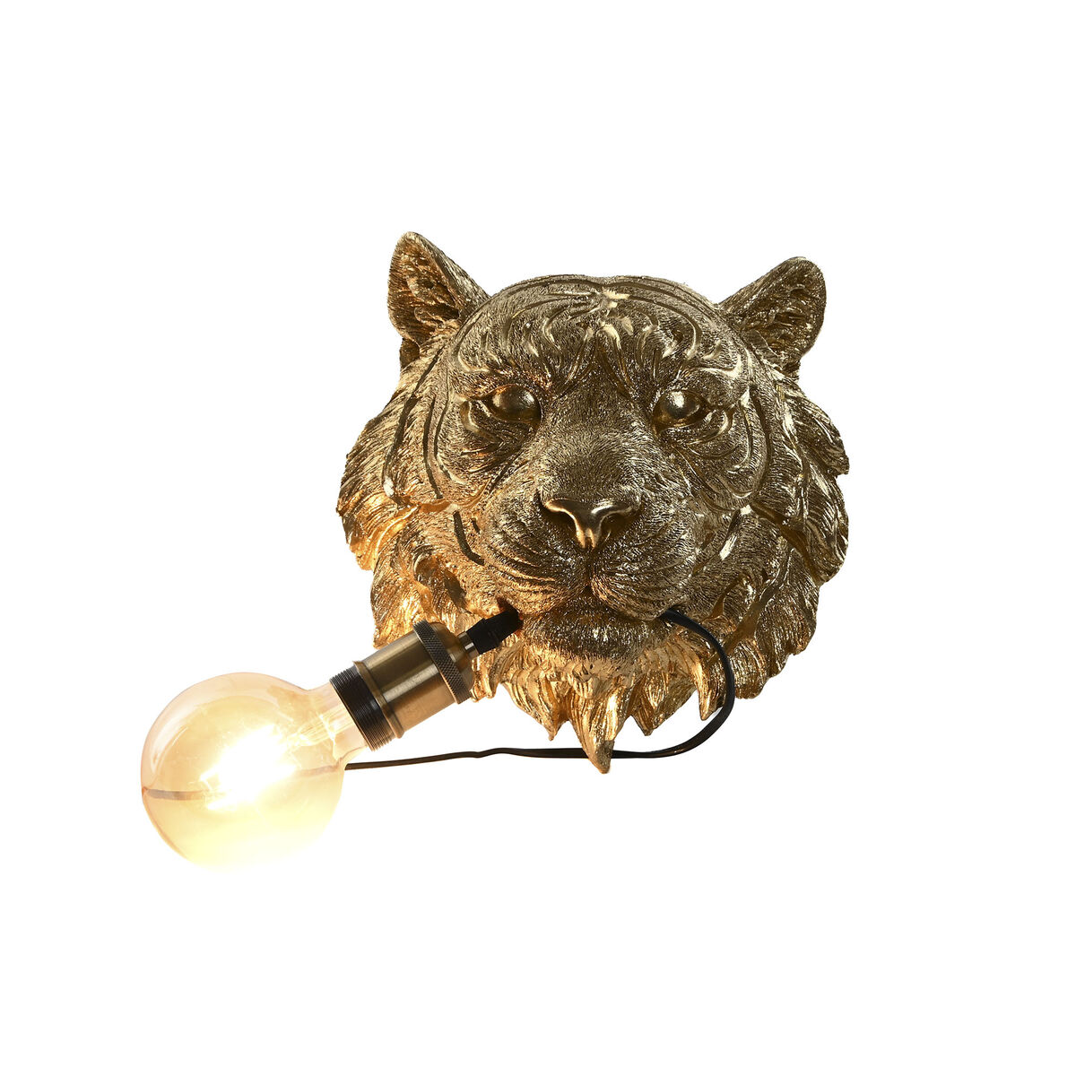 Vägglampa Home ESPRIT Gyllene Harts 50 W Kolonial Tiger 220 V 27,5 x 20,5 x 27 cm - 2