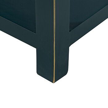 Nattduksbord ORIENT Blå Granträ Trä MDF 45 x 30 x 66 cm