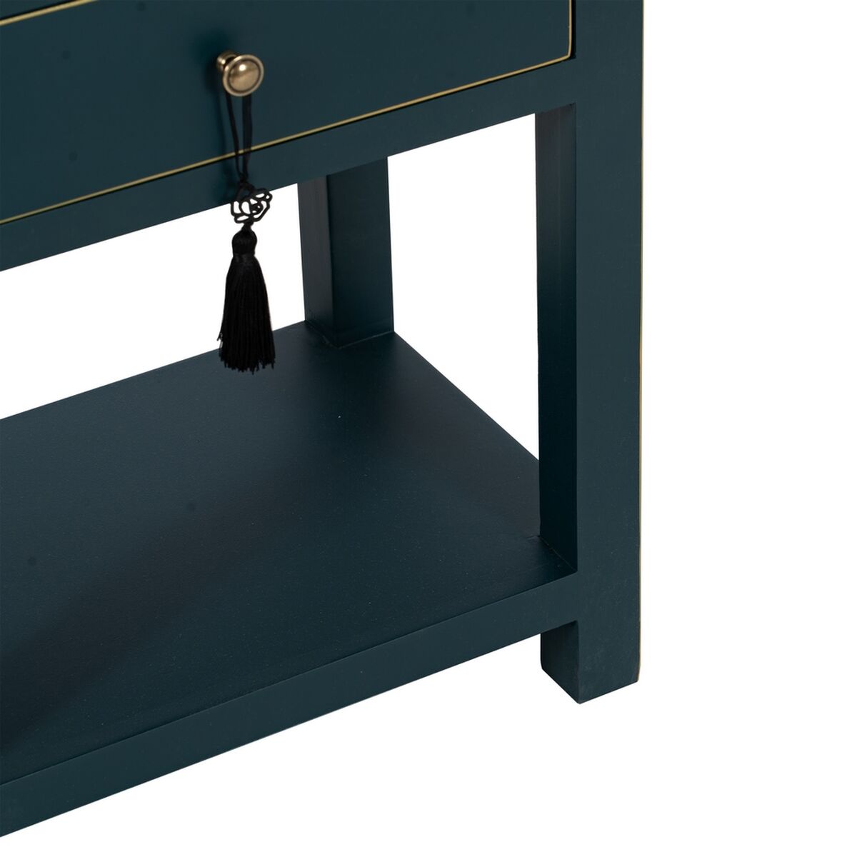 Nattduksbord ORIENT Blå Granträ Trä MDF 45 x 30 x 66 cm - 3
