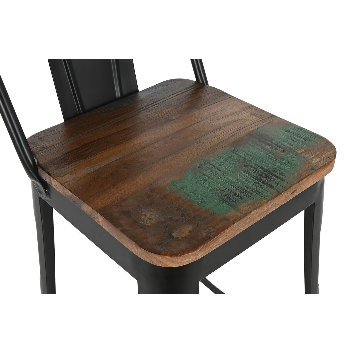 Sittpall Home ESPRIT Svart Trä Metall 41 x 38 x 96 cm - 4