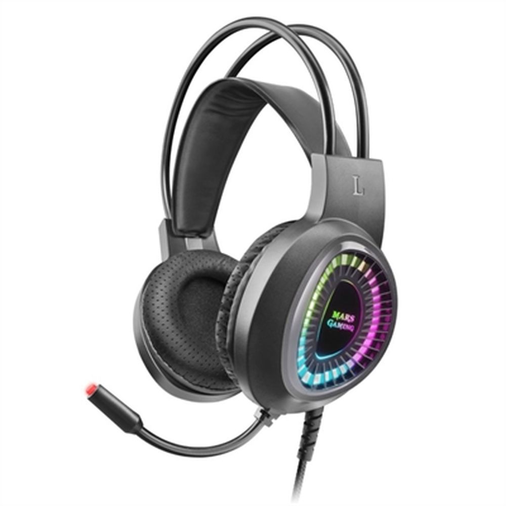 Hörlurar med Mikrofon Mars Gaming MH220 Svart